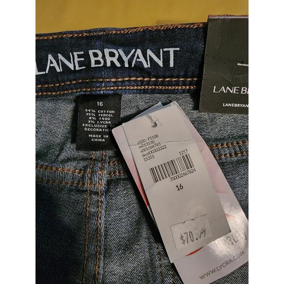NWT Lane Bryant mid-rise super stretch skinny ‎ jeans Size 16 - Picture 3 of 5